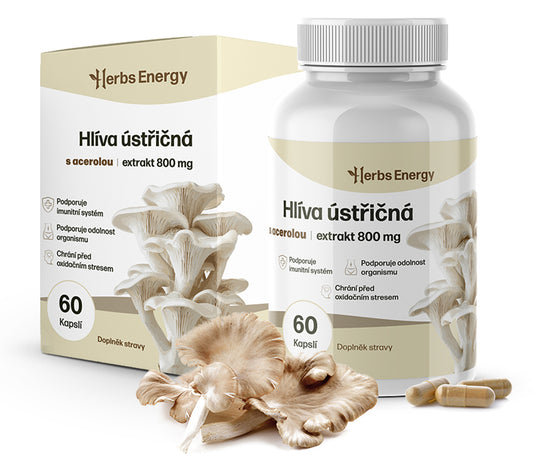 Hlíva ústřičná Extrakt 800 mg + Acerola
