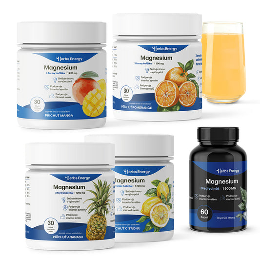 Balíček 4x hořčík + bisglycinát